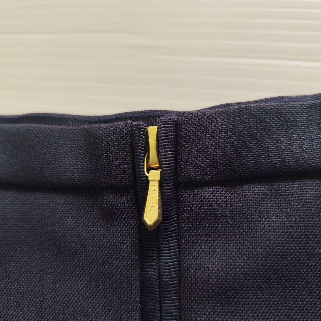 美品 Drawer ドゥロワー 24SS タイトスリットスカート ネイビー