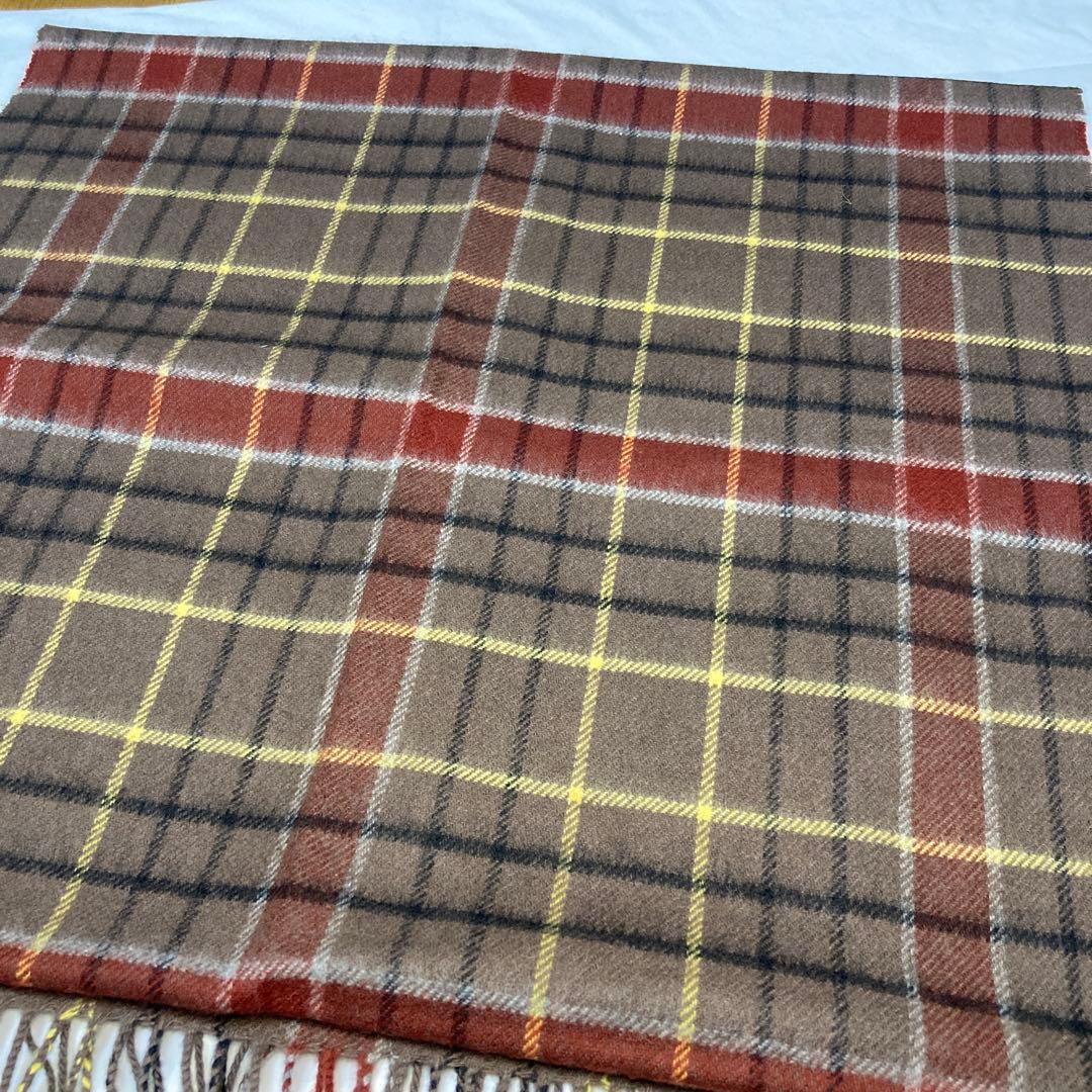 専用 ジョンストンズ アローズ別注 カシミヤ52% 中大判ストール ブラウン
