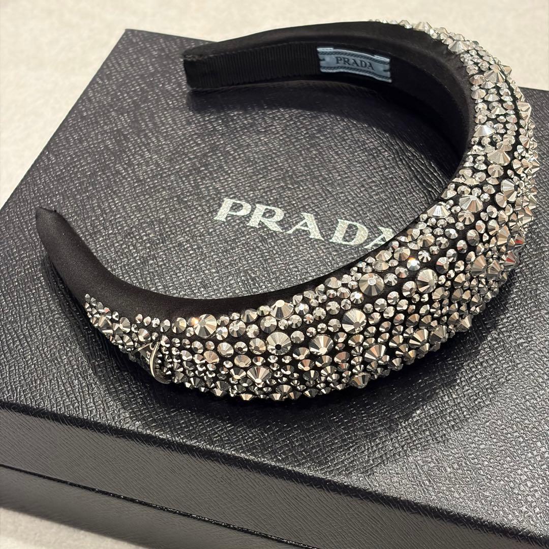 プラダ PRADA l Satin ヘッドバンド