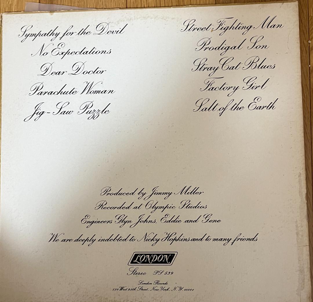 Rolling Stones Beggars Banquet レコード