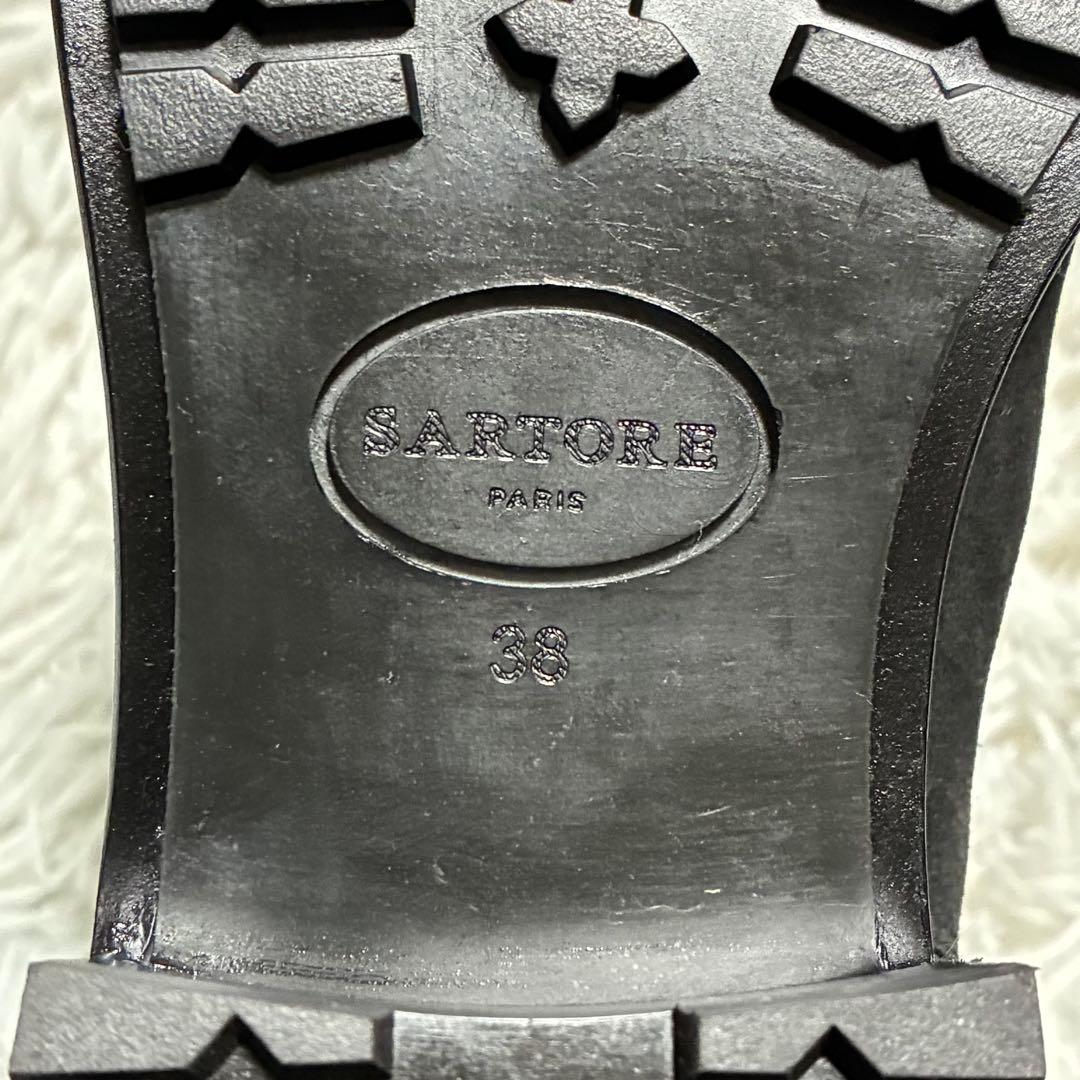 【未使用に近い】SARTORE 本革 ハラコ BLACK〈定価110,000円〉