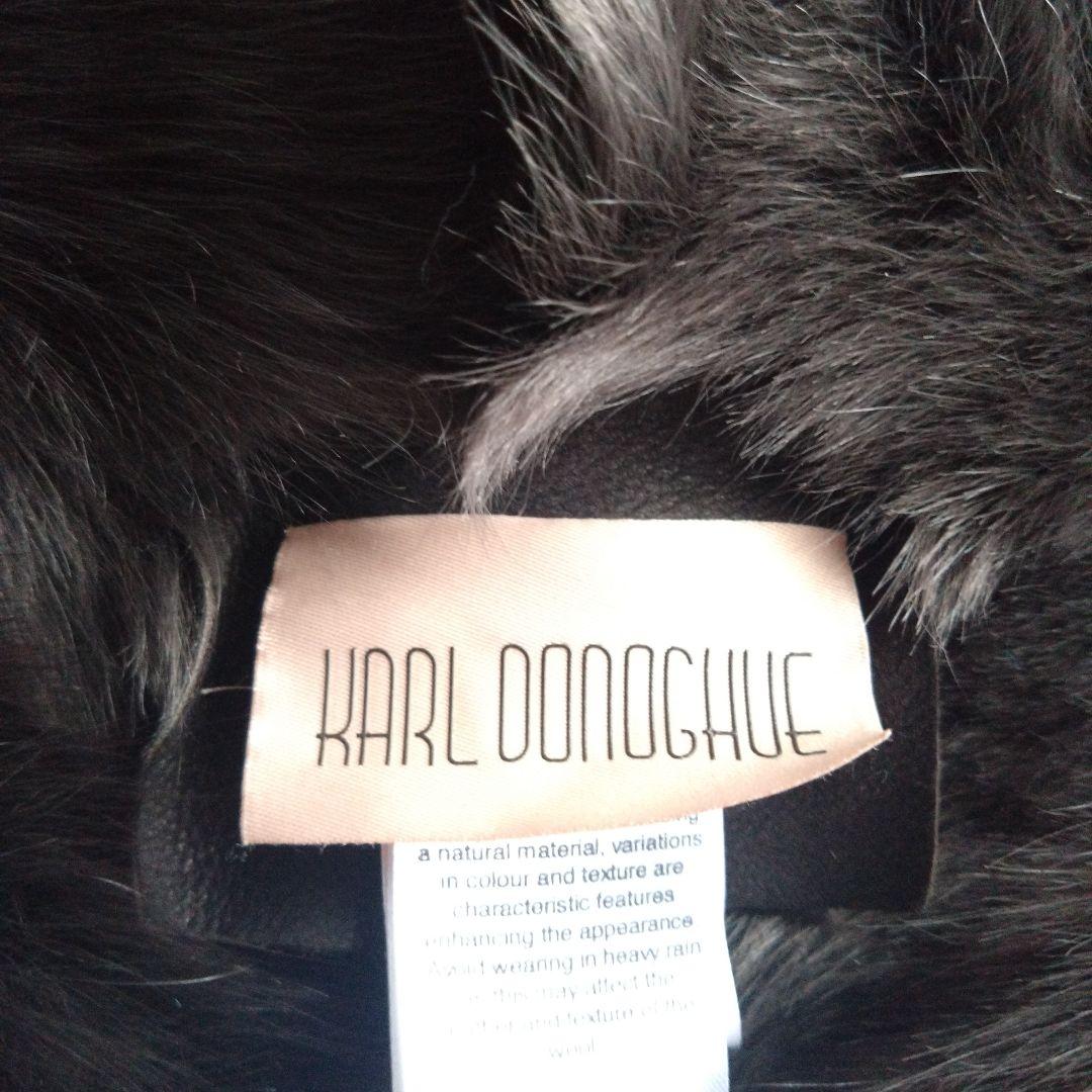 ★超美品★KARL DONOGHUE ファーショール　ブラウン