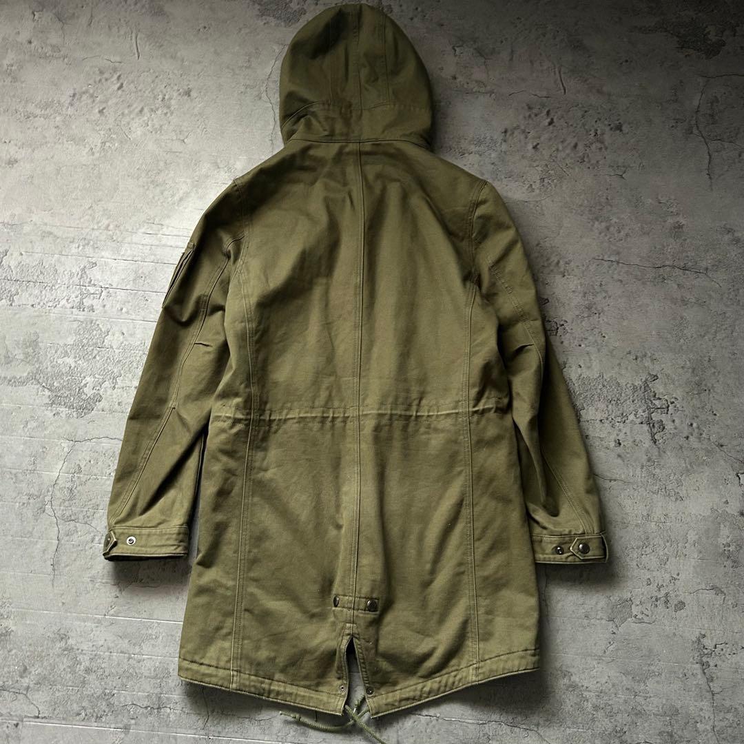 美品 Lounge Lizard フード ラウンジリザード モッズコート L