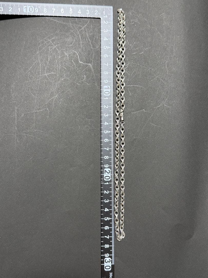 ペーパーチェーンネックレス　55cm シルバー925