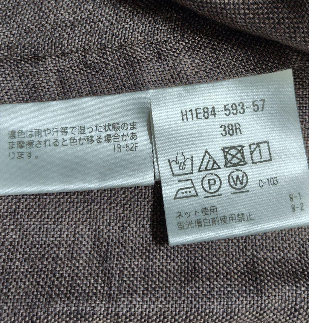極美品　現行　マッキントッシュ　テーラードジャケット　麻100%　ブラウン