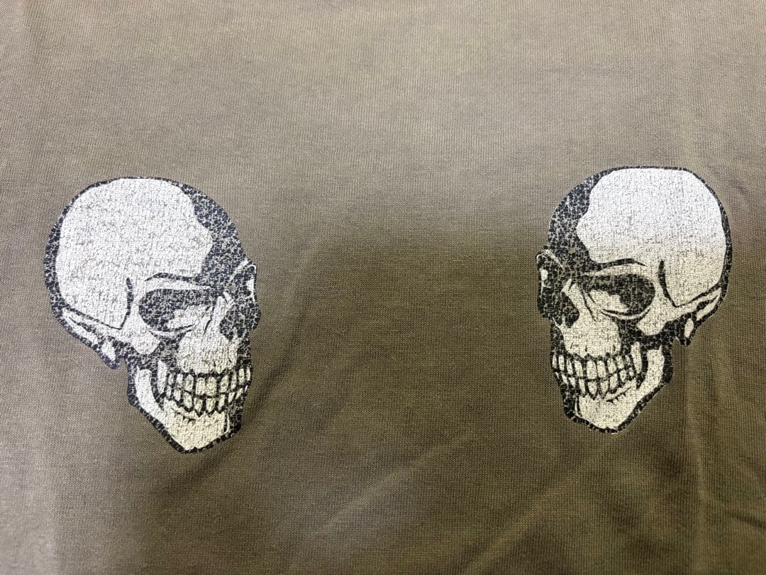 S*.様 ナンバーナイン　鬼フェード　スカル　バンド　ダメージ加工　Tシャツ　サ