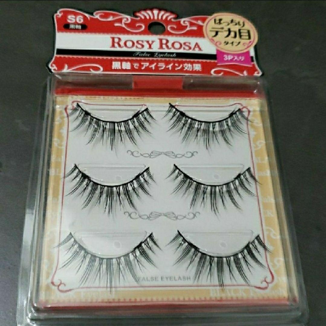 ROSY ROSA ロージーローザつけまつげ黒軸 S6 3P×2