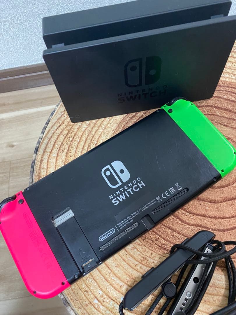 Nintendo Switch ニンテンドースイッチ本体GRN/PNK 箱無し①