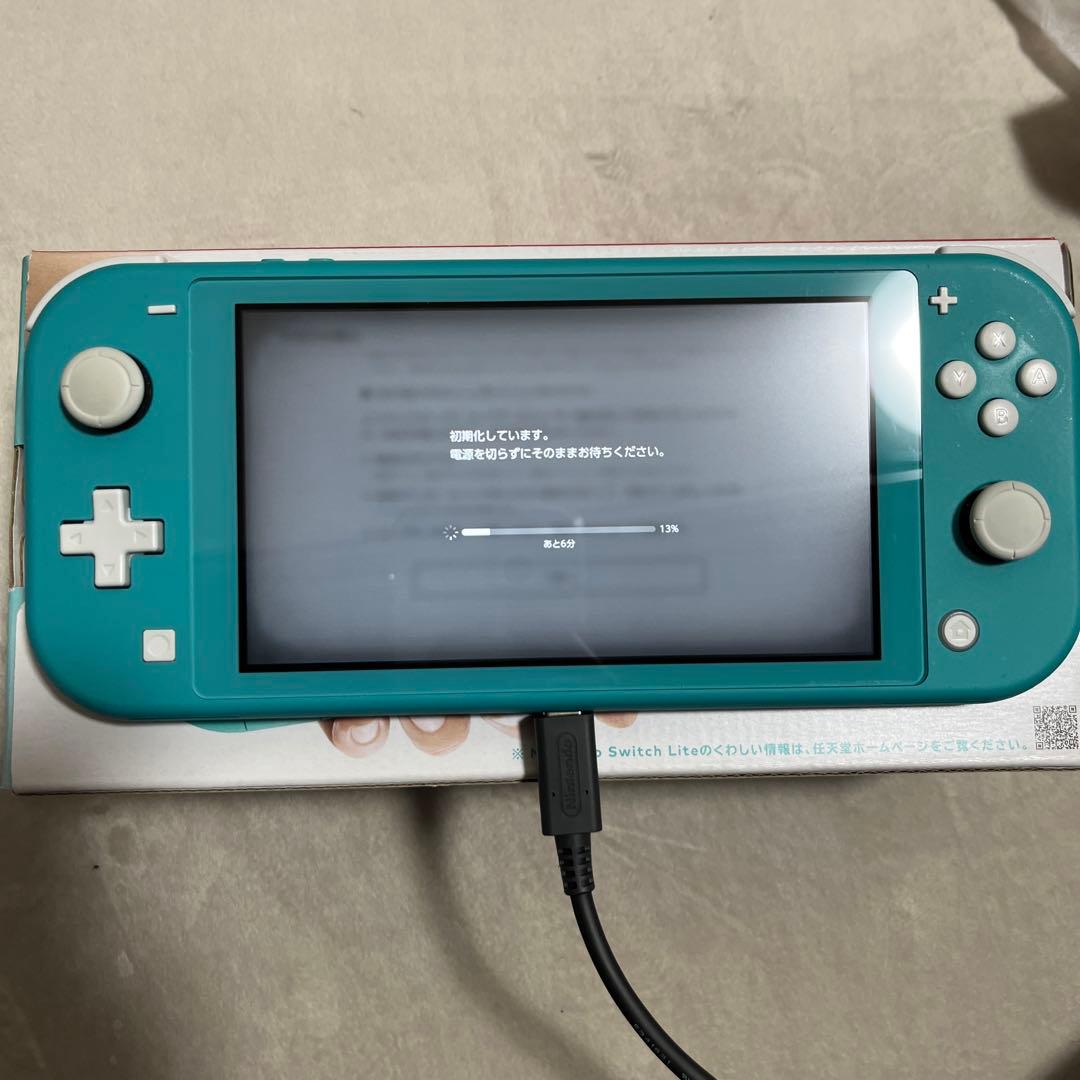 Nintendo Switch Lite ターコイズ 本体、箱付き、初期化済み