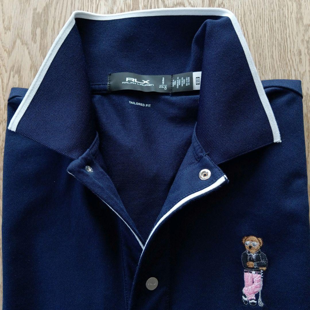 【未使用品】POLO GOLF ポロベア 半袖ポロシャツ ネイビー S