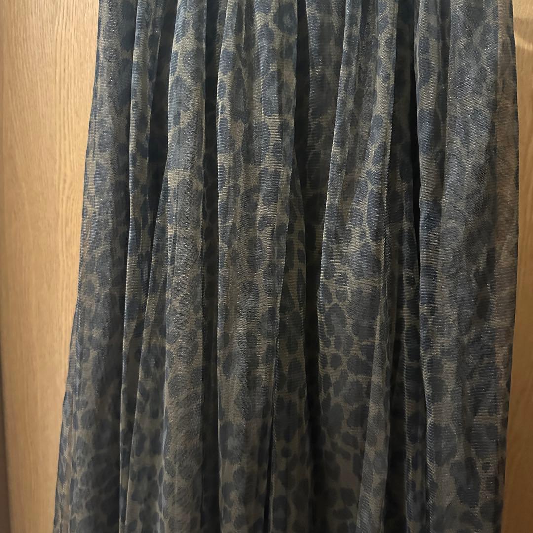 Spick and Span レオパードプリントチュールスカート　新品