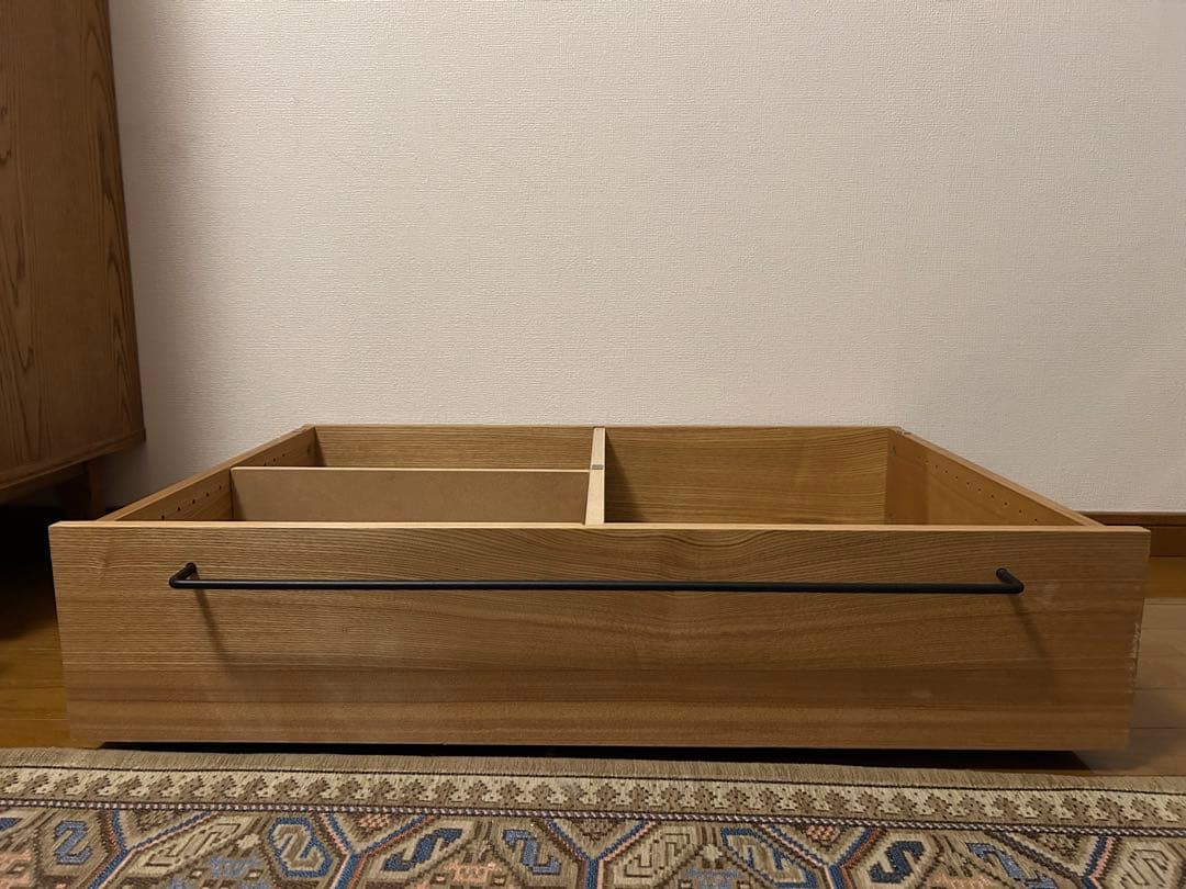 無印良品　ベッド下収納　小　オーク材　2個セット