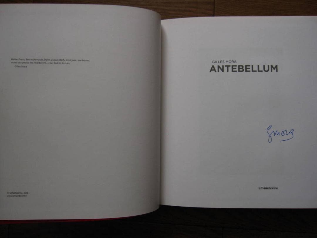 ANTEBELLUM　GILLES MORA　ギルス・モラ　直筆サイン入り