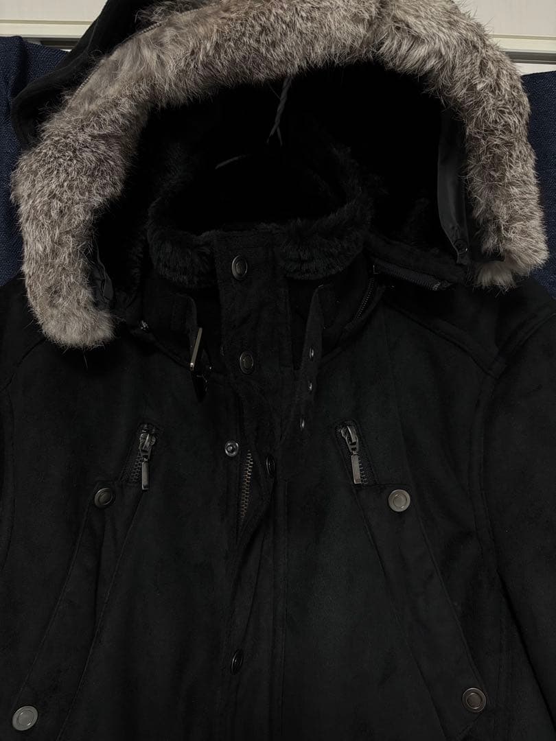 ROUSHATTE SHELL GARMENTS ブラックモッズコート