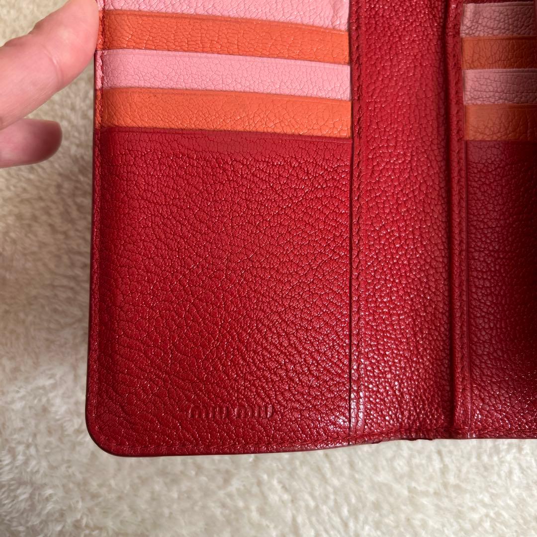 みかづき　miumiu マドラスウォレット