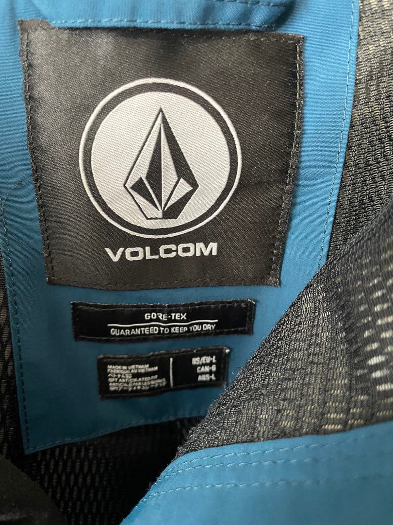 VOLCOM GORE-TEX スノーボードパンツ ブルーＬサイズ