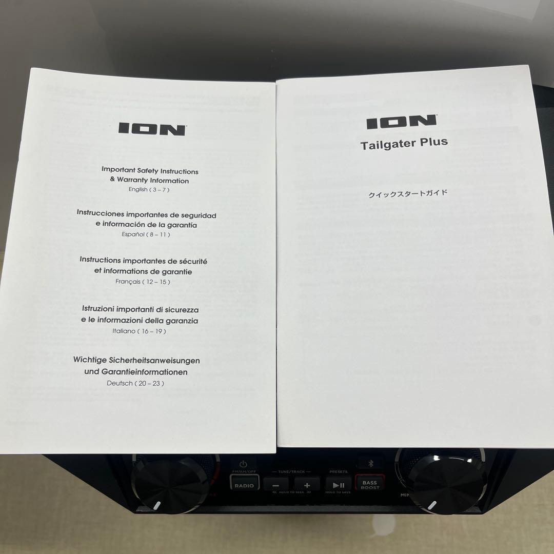 ION TAILGATER PLUS ポータブルスピーカー Bluetooth