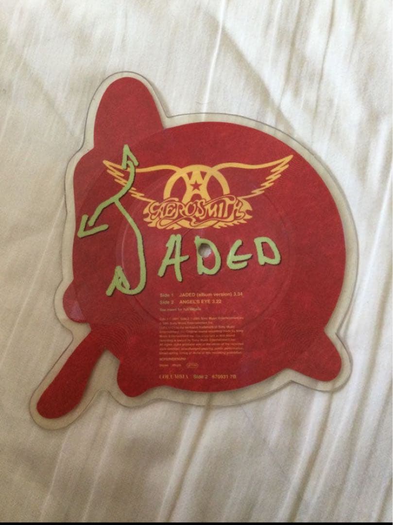 aerosmith エアロスミス JADED 限定版 変形　アナログ レコード