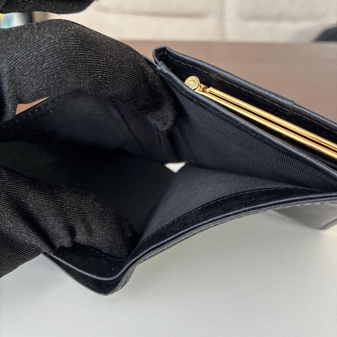 ジバンシー GIVENCHY 二つ折り財布 がま口 コンパクト財布 ブラック 黒