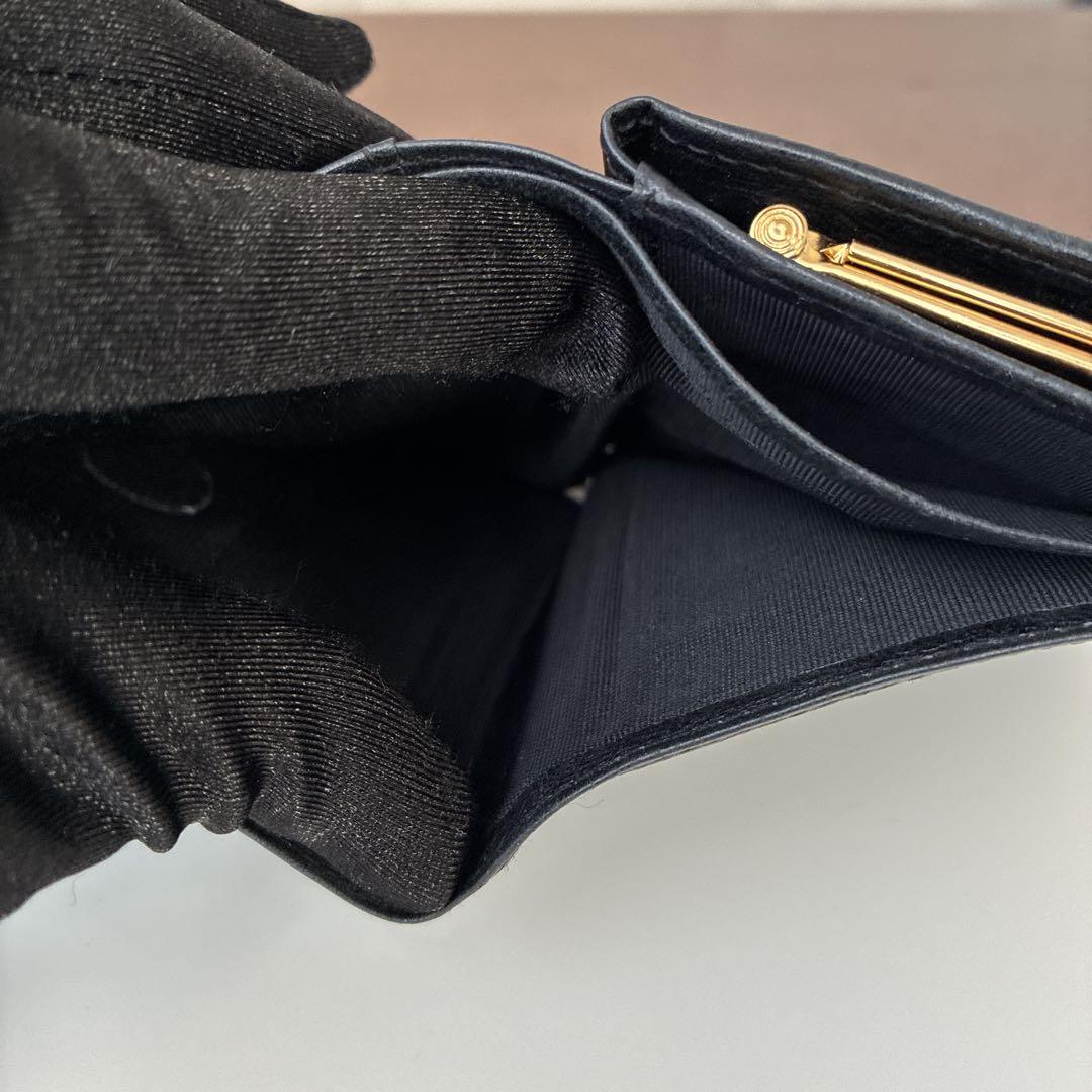 ジバンシー GIVENCHY 二つ折り財布 がま口 コンパクト財布 ブラック 黒