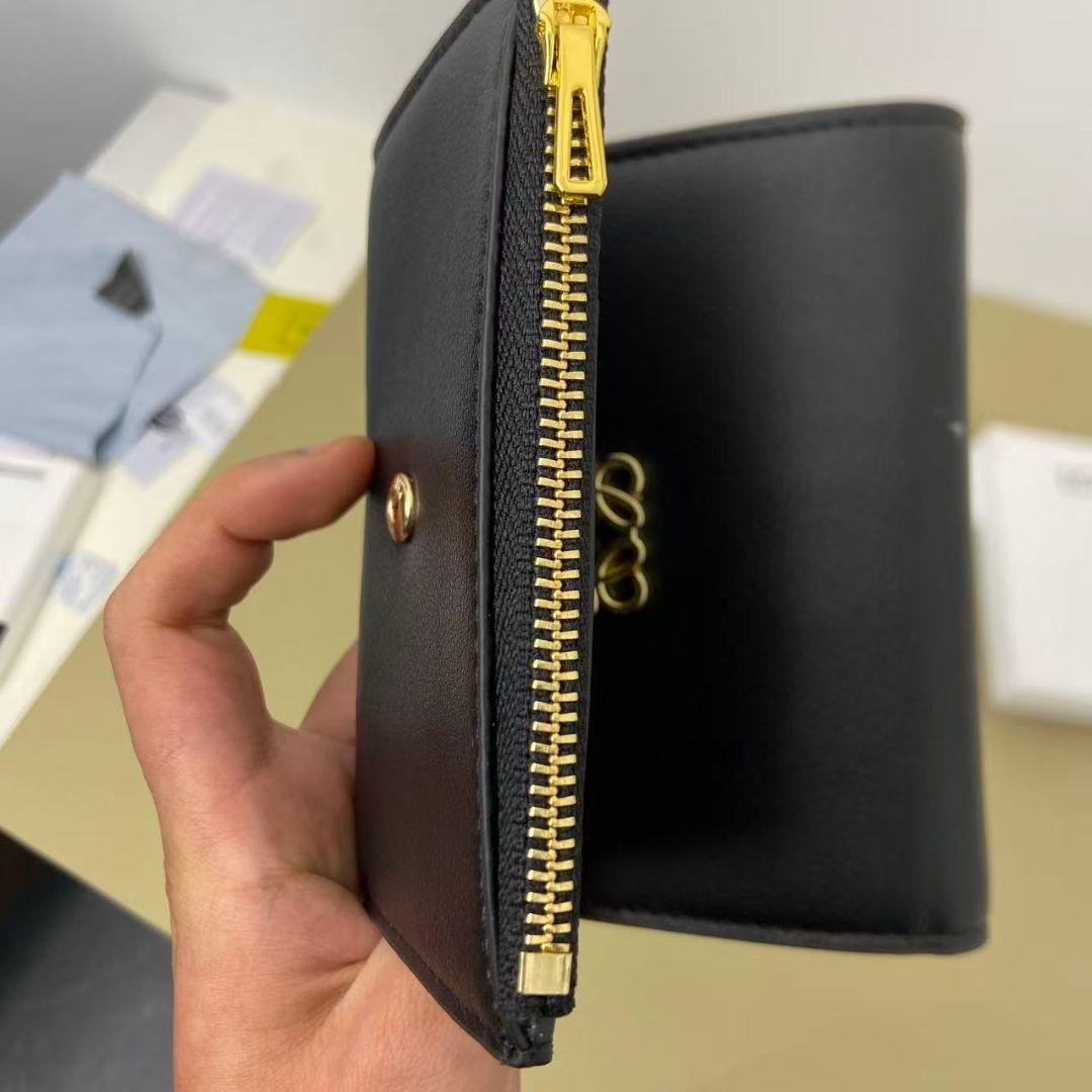 LOEWE 三つ折り財布 ブラック