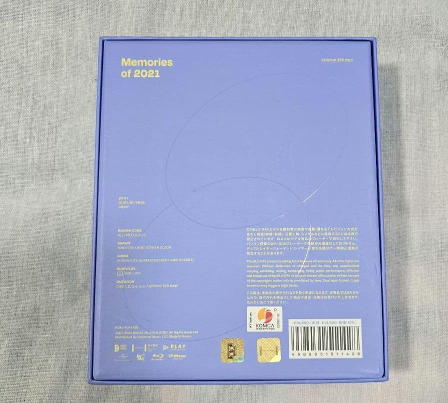 BTS 2021 Memories ジン
