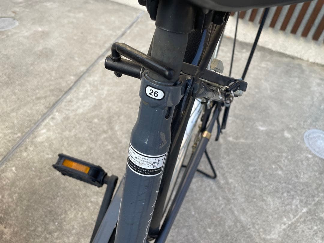 グレー シティサイクル 前カゴ付き　※大阪府高槻市の引取限定