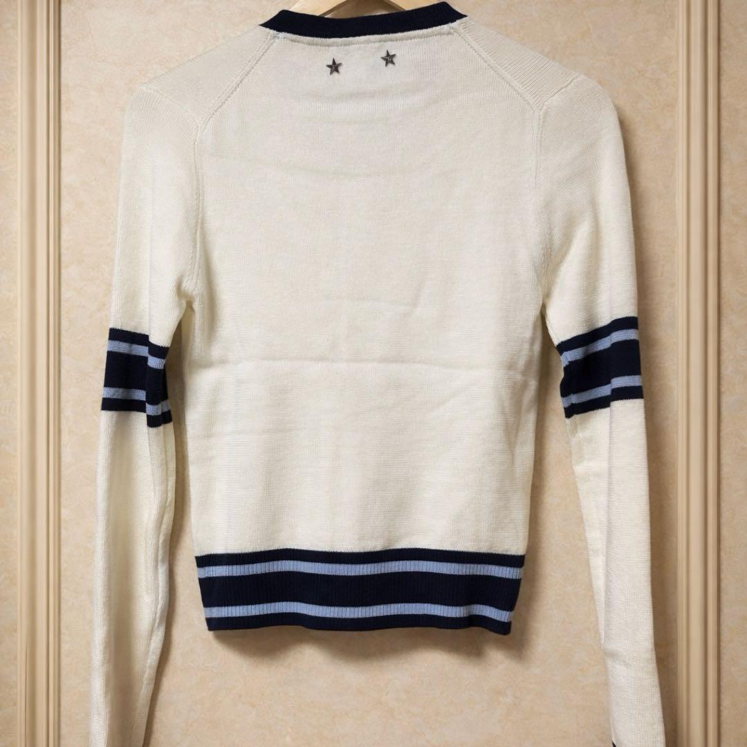 Bibiy. B.CLUB TIE CARDIGAN 白　white ホワイト