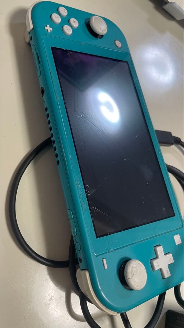【ジャンク品】Nintendo Switch Lite ターコイズ 画面ヒビ