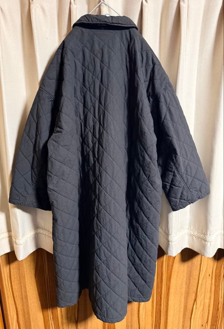 【美品】nest Robe キルティングロングコート 黒