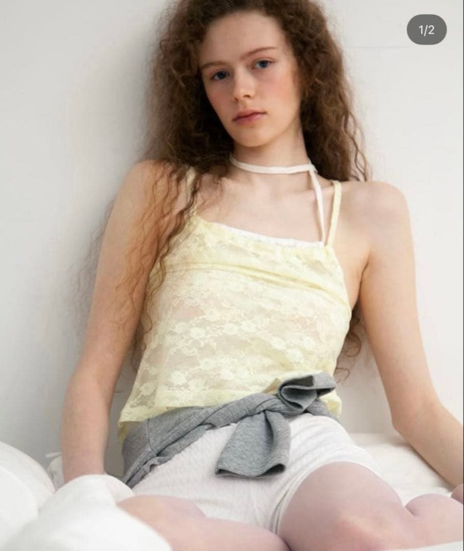 m*e様 DRAW DRAWERS Lace 2way Tops 完売色