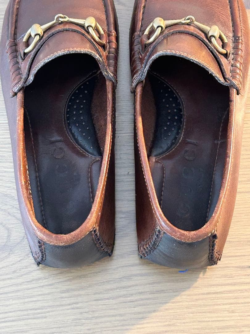 GUCCI グッチ ビットローファー ドライビングシューズ 25.5cmブラウン