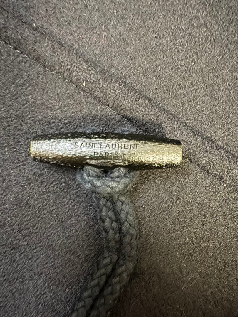 サンローランパリ SAINT LAURENT ウールメルトン フーデッドコート