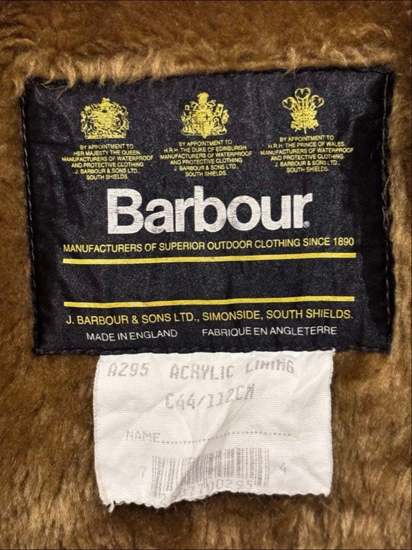 英国製 Barbour 90s border ライナー付き