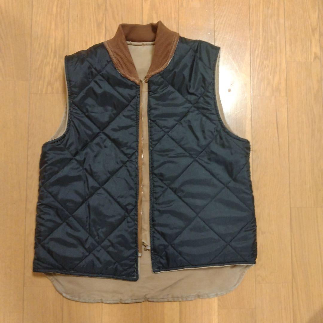 カーハート ダックベスト Carhartt ブラウン L 相当 腰ゴム USA