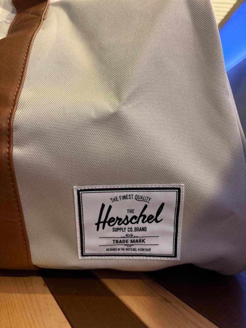 【希少】Herschel Supply Co. ボストンバッグ 白×茶 大容量