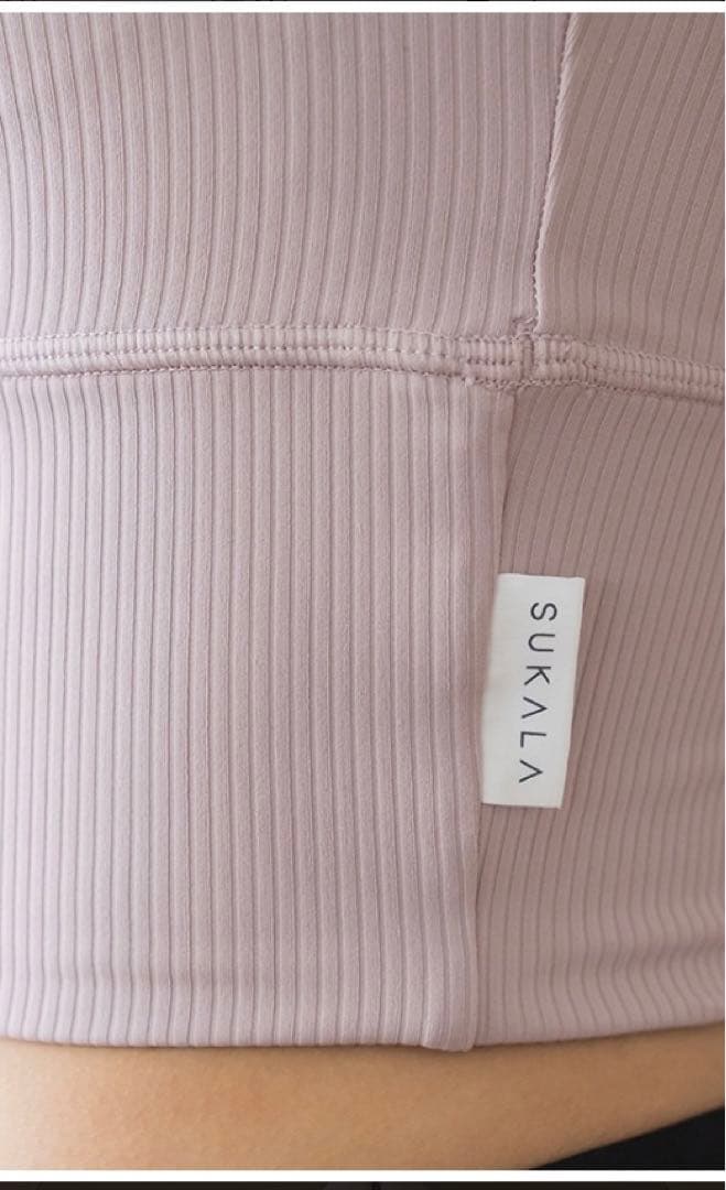 SUKALA ベーシックリブブラトップライラックピンク　Mサイズ新品未開封