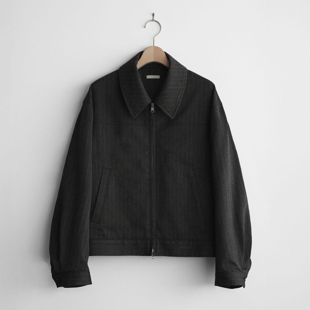 TECH WOOL GABARDINE ZIP BLOUSON ストライプ 新品