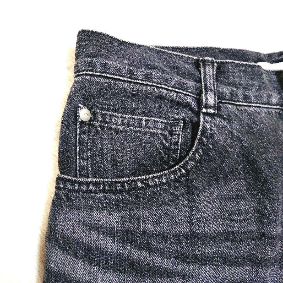 FRAMeWORK DENIMスリムストレートレッグパンツ ブラック Lサイズ