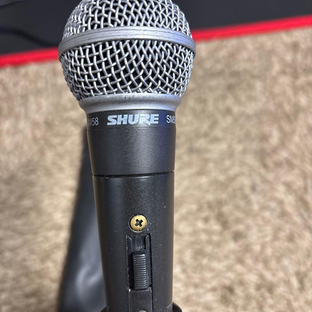 SHURE SM58S ダイナミックマイク 専用ケース付き