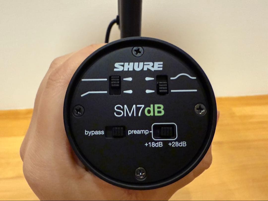 ①美品 SHURE SM7dB シュアー ダイナミックマイク コンデンサーマイク
