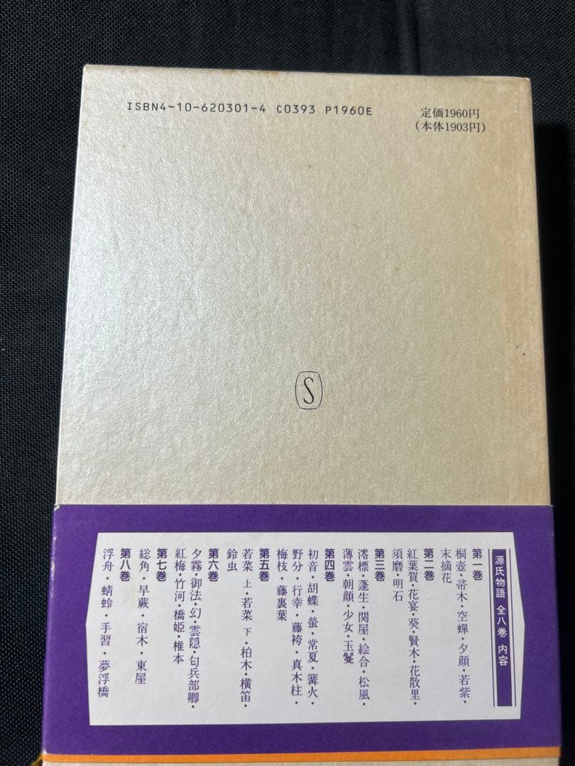 「源氏物語」全8冊 原文と傍訳 新潮日本古典集成 現定価2万2220円◆紫式部