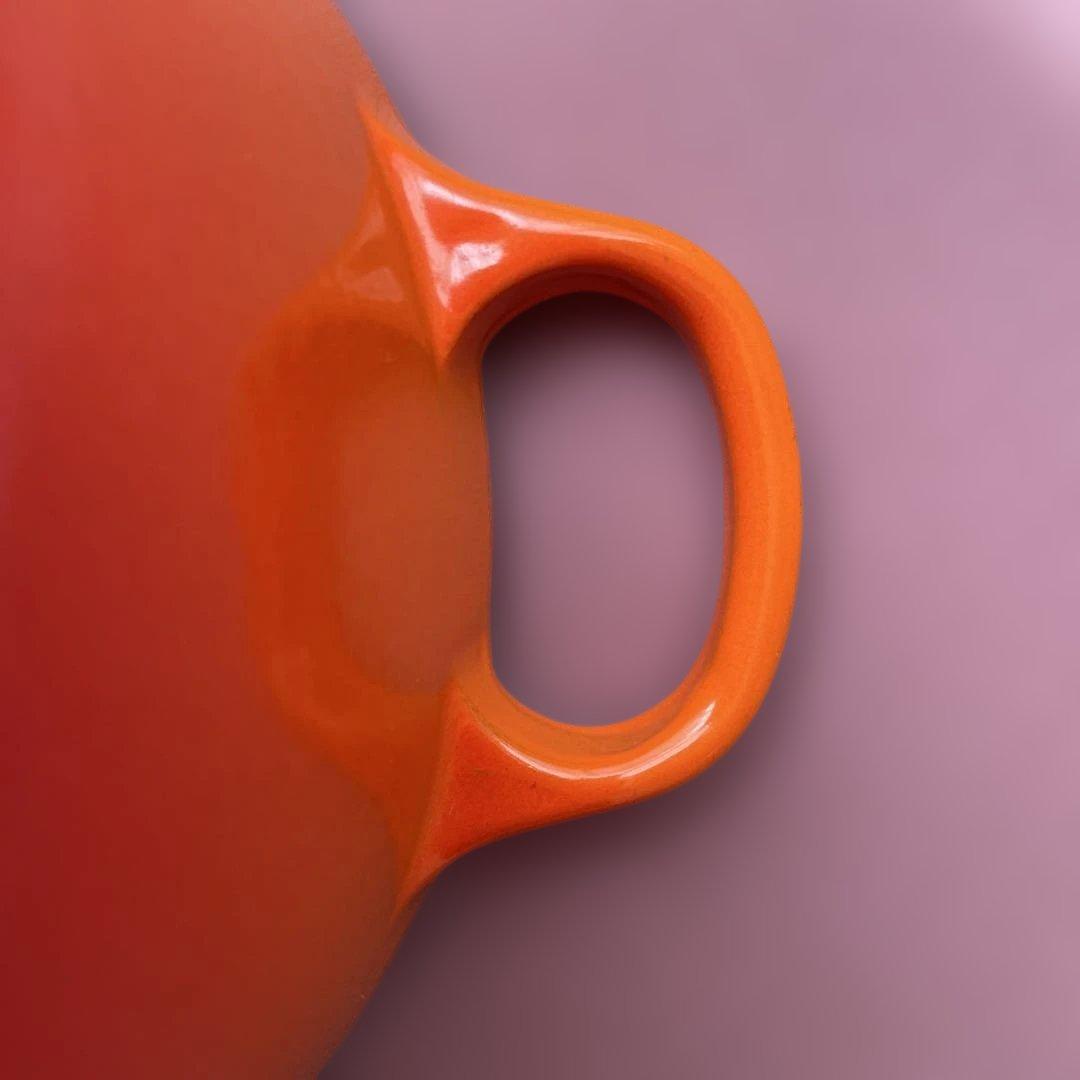 LE CREUSET オレンジ 両手鍋 22cm