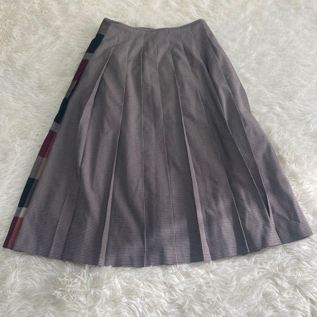 【美品】ブルーレーベルクレストブリッジ スカート　ロングスカート チェック