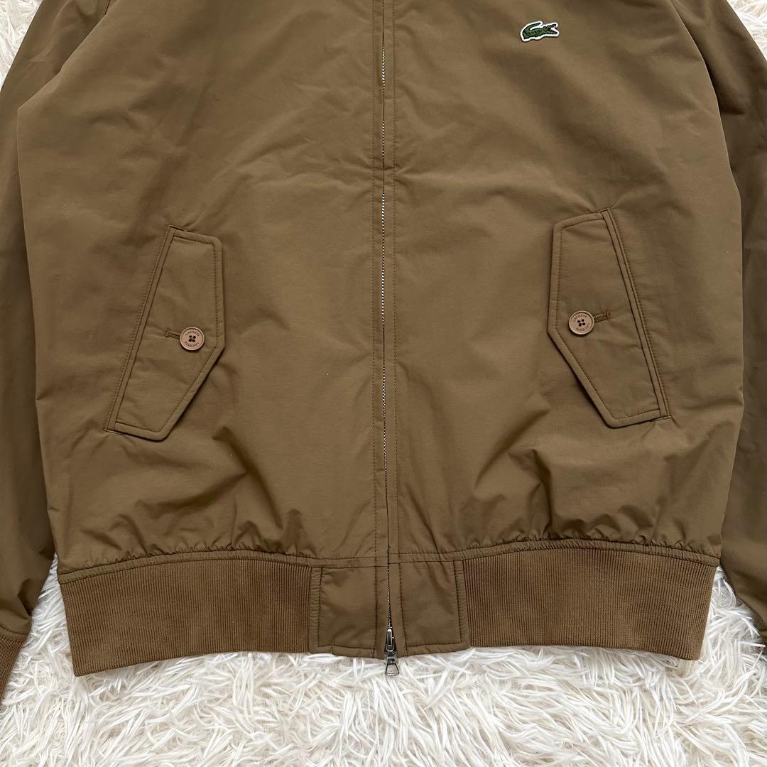 極美品✨️ラコステ 近年 2.5レイヤースイングトップジャケット ブラウン系 L