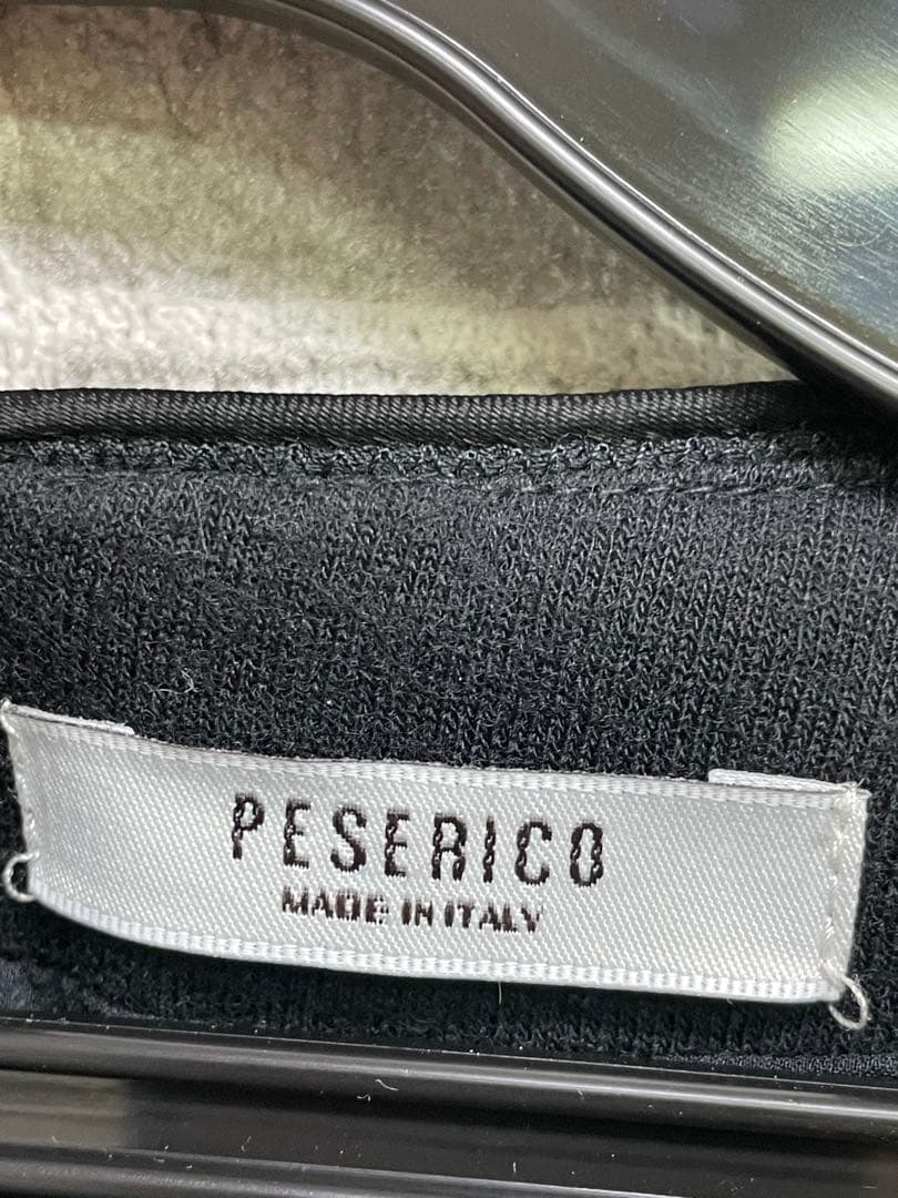 極美品　Peserico 黒 長袖　ワンピース　ドレス　ウール　イタリア製