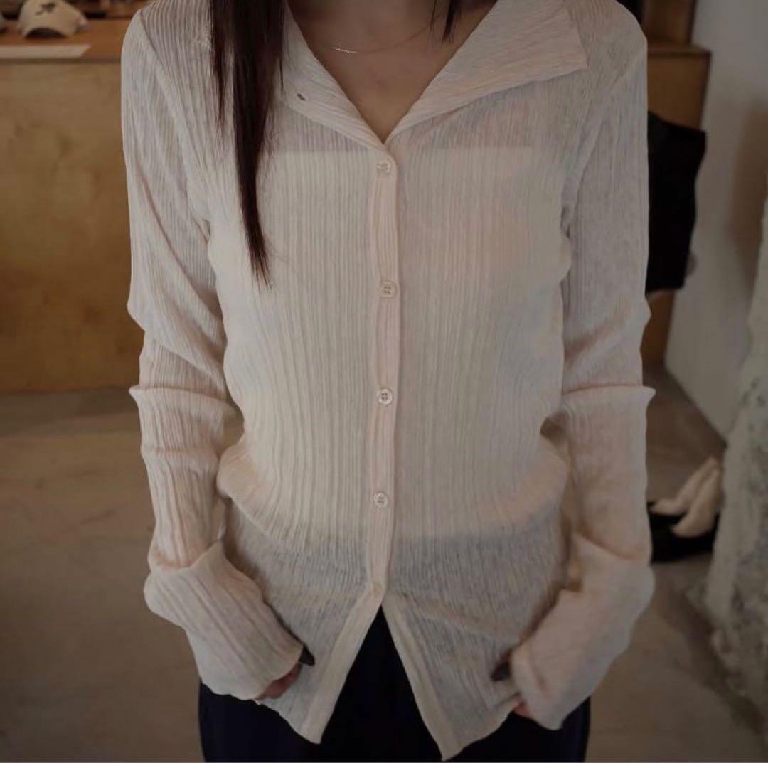 【ohotoro】Flow High Neck Cardigan
