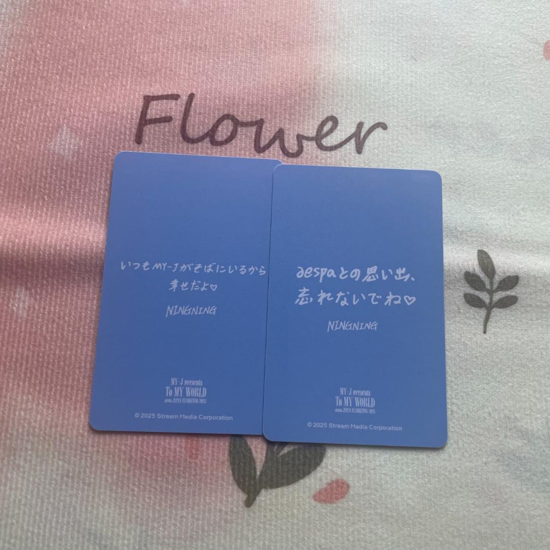 ニンニン aespa 限定 ペンミ 購入特典 ファンミ 6000円トレカ 2枚