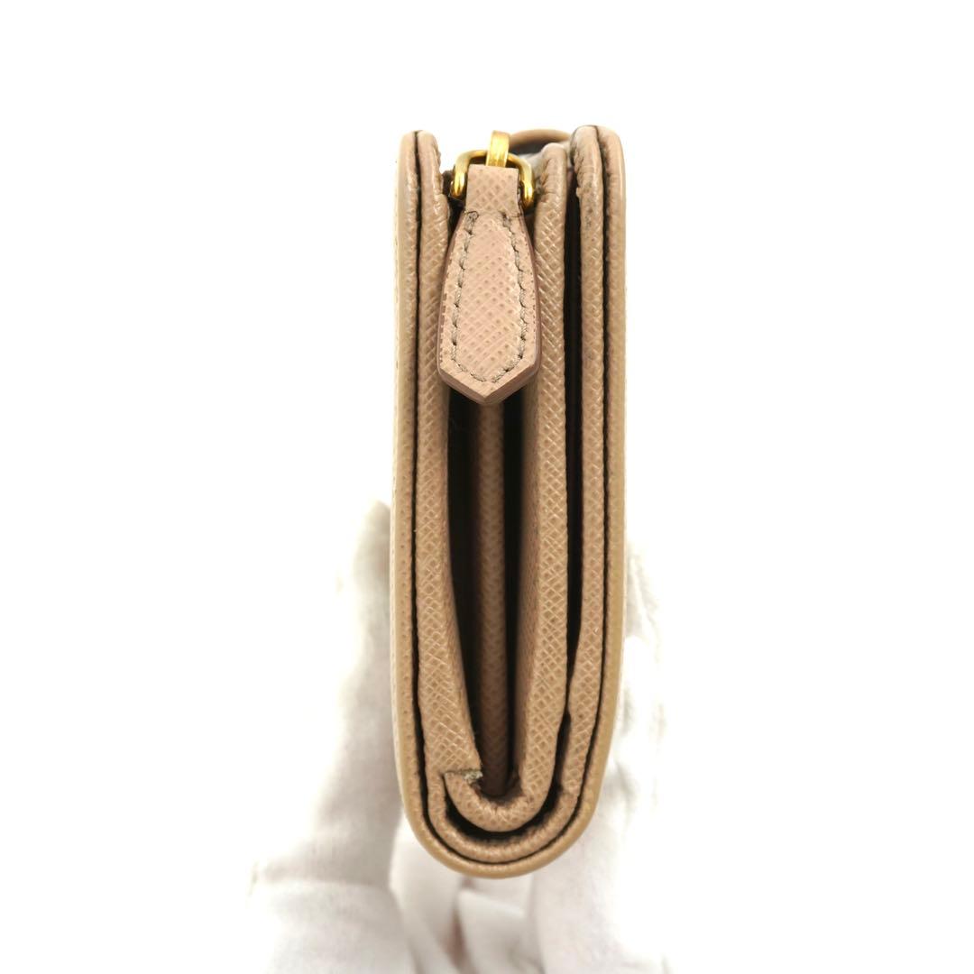 ✨未使用展示品✨ PRADA ミニ財布　サフィアーノレザー　L字 バイカラー