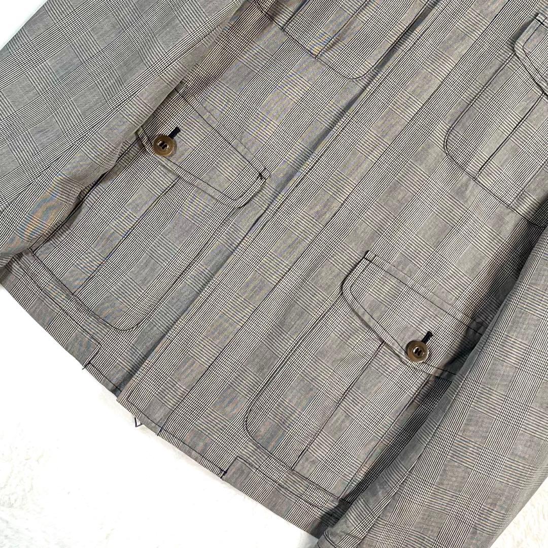 【極美品】Paul Smith グレンチェック ミリタリーブルゾン メンズ L